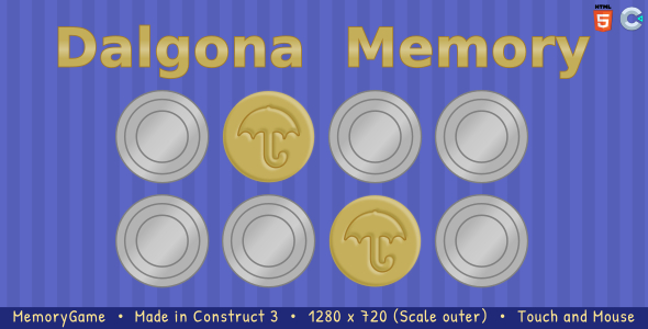 Dalgona Memory – HTML5 Memory sport