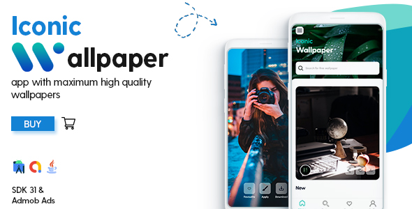 Iconic Wallpaper – Wallpaper Android App with – Admob Adverts