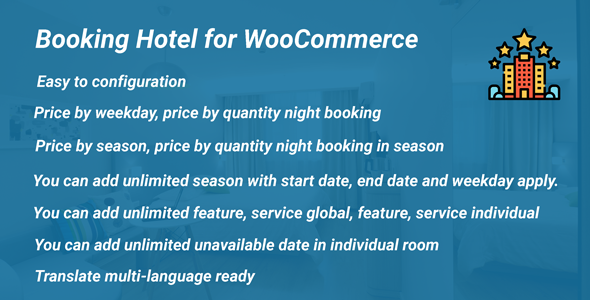 Booking Hotel for WooCommerce