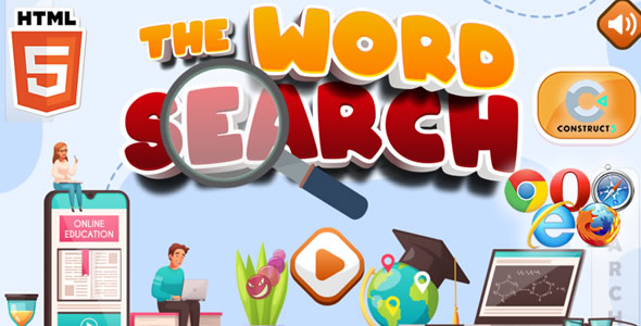 THE WORD SEARCH – HTML5 GAME (C3P)