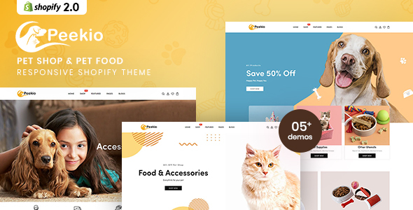 Peekio – Pet Store & Pet Food Responsive Shopify Theme