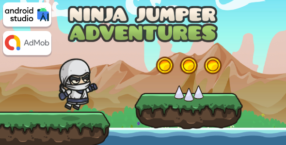 Ninja Jumper Adventures Sport Android Studio Mission with AdMob Adverts + Ready to Publish