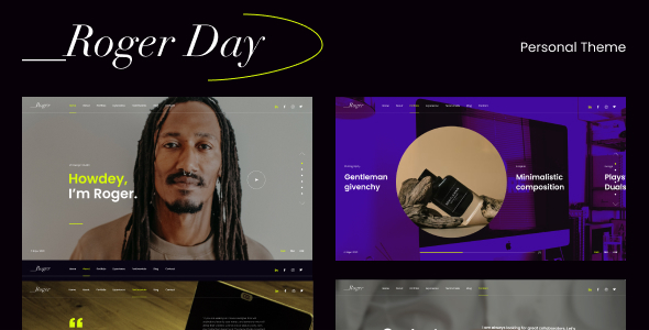 Roger Day. – Non-public CV/Resume WordPress Theme