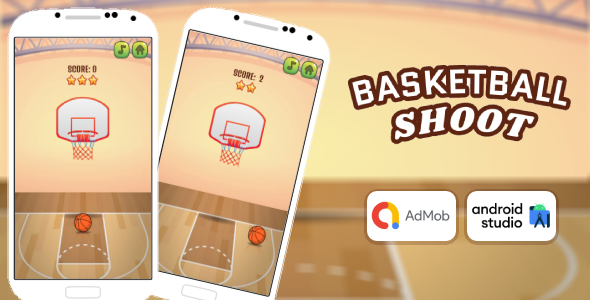 Basketball Shoot Game Android Studio Project with AdMob Ads + Ready to Publish