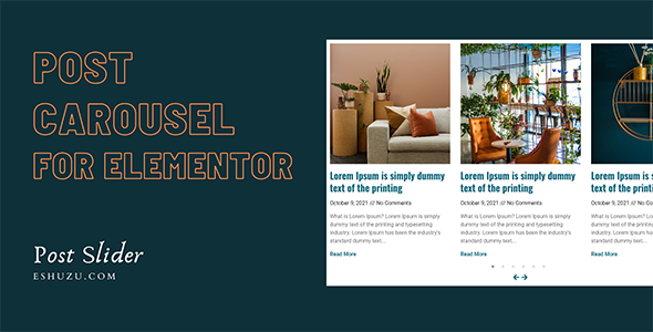 Elider – Post Slider For Elementor