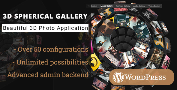 3D Spherical Gallery – WordPress Plugin