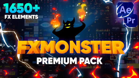 FX MONSTER – Top class Pack [1650+ 2D FX Elements]