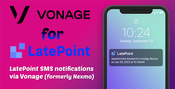 Vonage for LatePoint (SMS Addon)