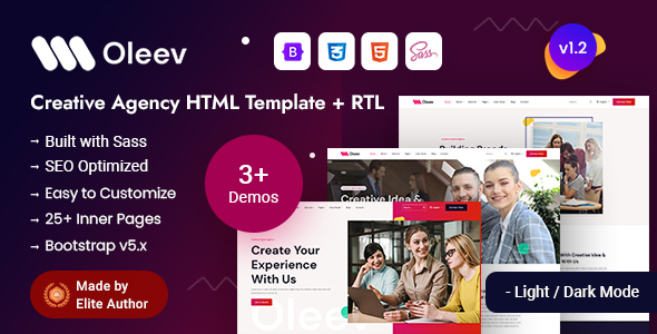 Oleev – Ingenious Agency HTML Template