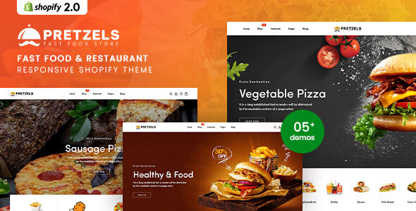 Pretzels – Like a flash Meals & Restaurant Responsive Shopify Theme