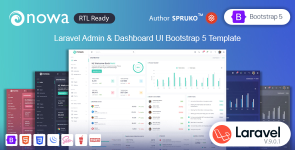 Nowa – Laravel Admin & Dashboard Template