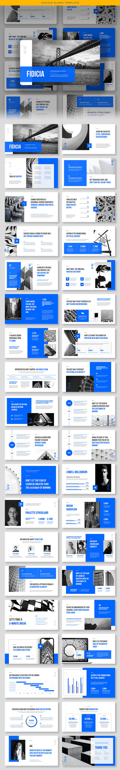 Fidicia – Multipurpose Enterprise Google Slides Template