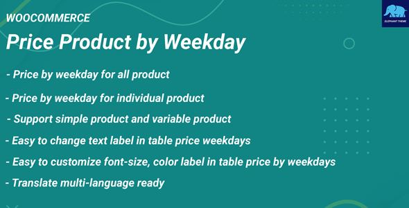 Tag Product by Weekday for WooCommerce