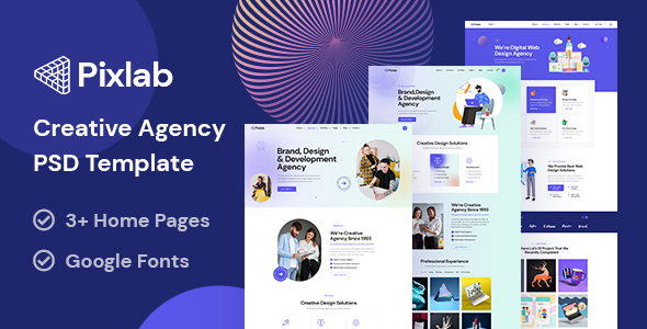 Pixlab – Creative Agency PSD Template