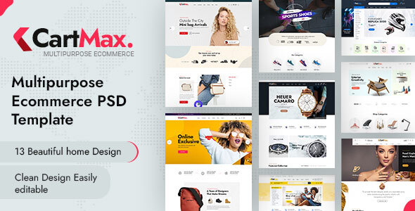 Cartmax –  Multipurpose Ecommerce PSD Template