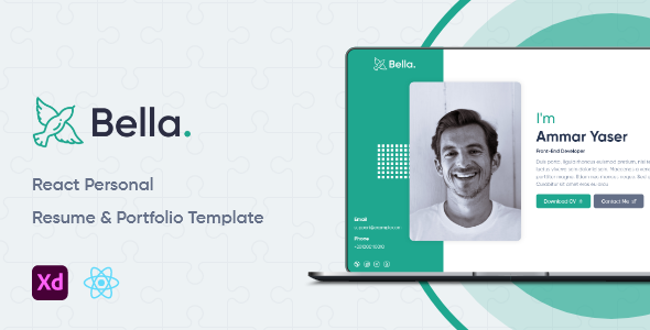 Bella | React Inner most Resume & Portfolio Machine