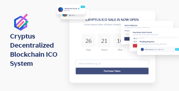 Cryptus – ICO Blockchain Scheme with Solidity and Web3.js