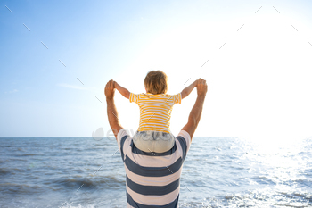 Ecstatic family having enjoyable on summer season vacation