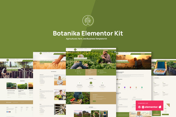 Botanika Agricultural Farm & Commercial Elementor Template Equipment