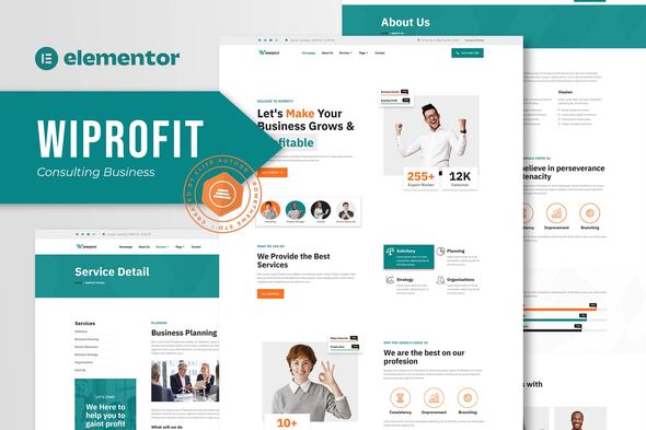 Wiprofit – Consulting Industry Elementor Template Equipment