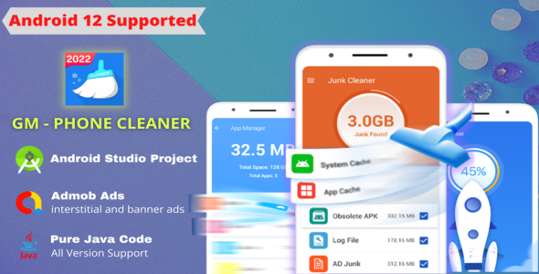 Mobile phone Cleaner and booster, Battery Saver, Anti virus, App locker(Android 12 strengthen)