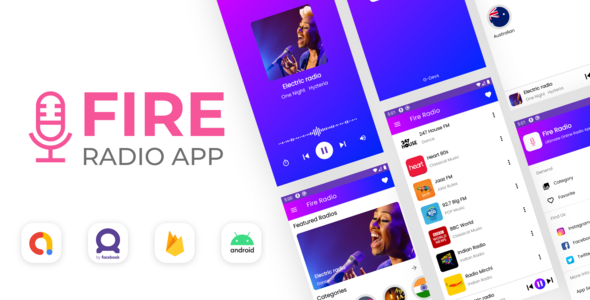 Online Radio App with Firebase Backend , Admob and Facebook Ads