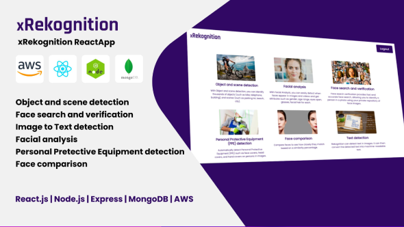 xRekognition AWS Amazon Rekognition – AI / ML Face Search, Image Analysis and Image Recognition