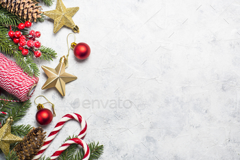 Christmas background on white