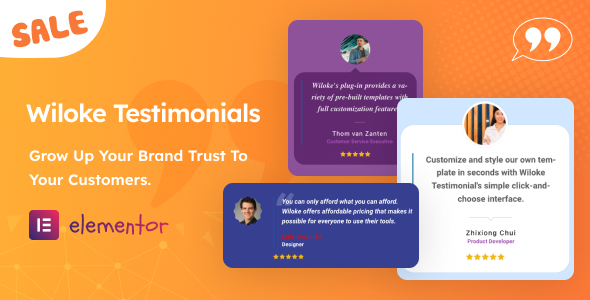 Wiloke Testimonials Addon for Elementor