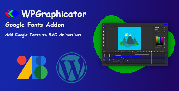 Google Fonts Addon For WPGraphicator SVG Editor