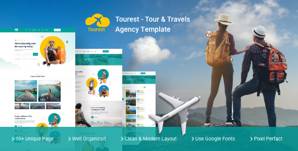 Tourest – Tour & Travels Agency Template