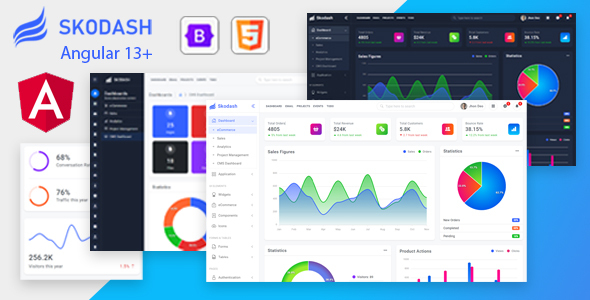 Skodash – Angular 13+ Bootstrap 5 Admin Template