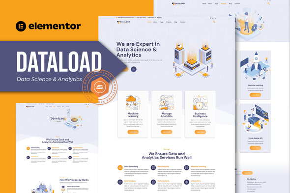 Dataload – Info Science & Analytics Elementor Template Kit