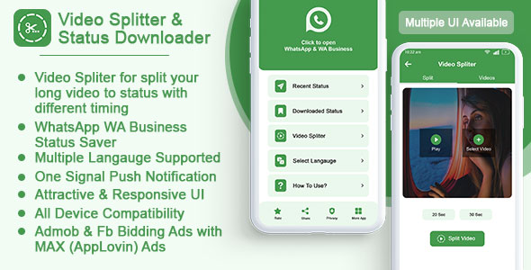 Video Splitter With Station Saver V2(admob and applovin(MAX)adverts)