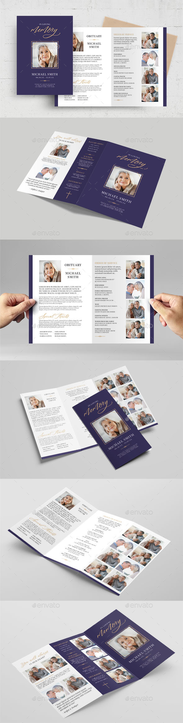 Straightforward Funeral Brochure Template