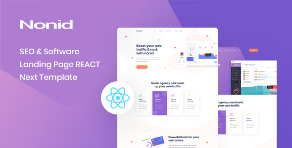 Nonid – React Next website online positioning & Machine Landing Internet page Template