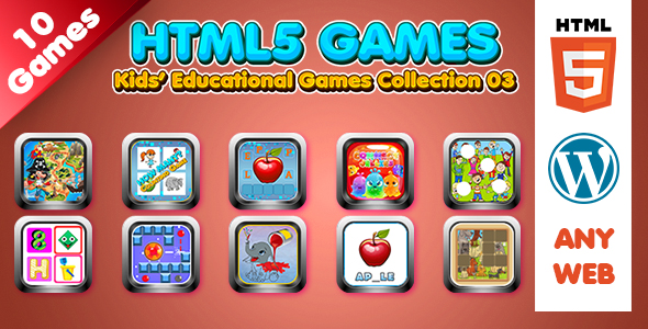 Kids Educational Games Collection 03 (CHTML5) 10 Games