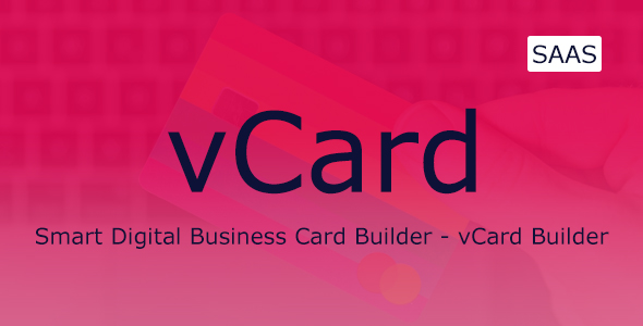 vCard – Digital Business Card Builder SaaS