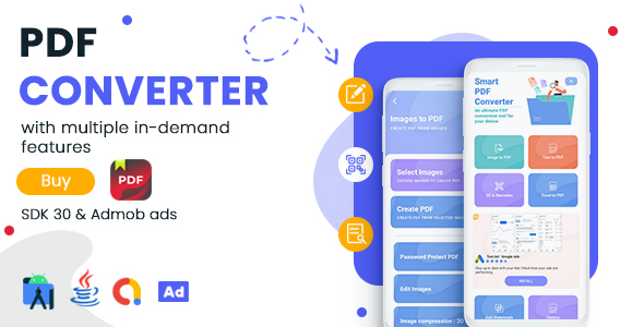 PDF Converter & PDF Editor for Android – Admob Ads