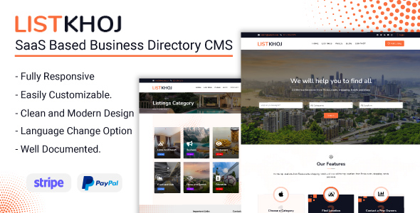 Listkhoj – SaaS Based Business Directory CMS