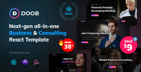 Doob – Business and Consulting React Teamplate