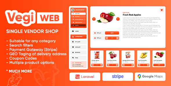 Vegi (Web) – The Ultimate Grocery – Food – Milk Ordering PHP Laravel Script & Admin Panel