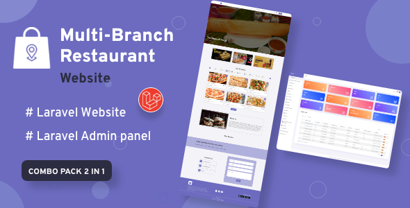 Multi-Branch Restaurant – Laravel Website with Admin Panel