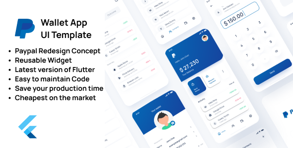 Wallet App UI Template – Flutter