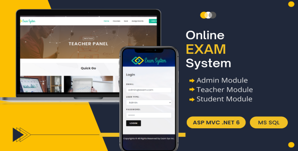 Online Exam System  ASP MVC 5