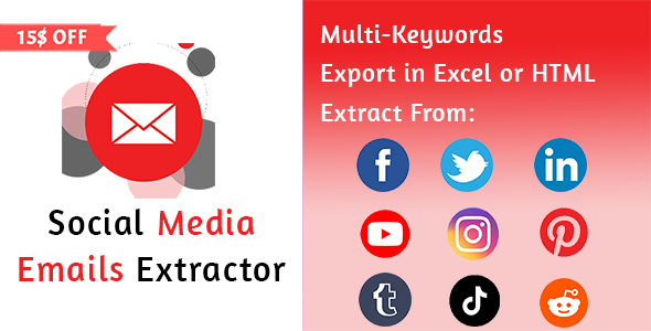 Social Media Email Extractor Pro