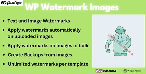 Watermark Images Plugin for WordPress and WooCommerce