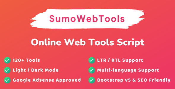 SumoWebTools – Online Web Tools Script