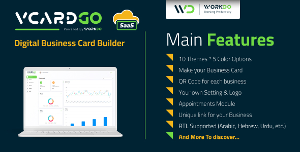 vCardGo SaaS – Digital Business Card Builder