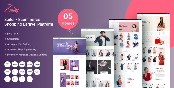 Zaika – Ecommerce Shopping Laravel Platform